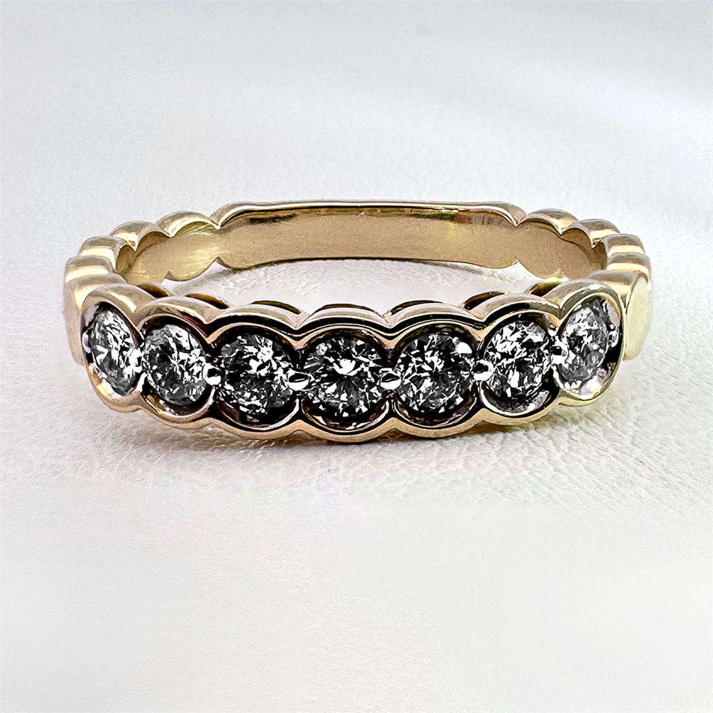 14K Yellow Gold Diamond Ring