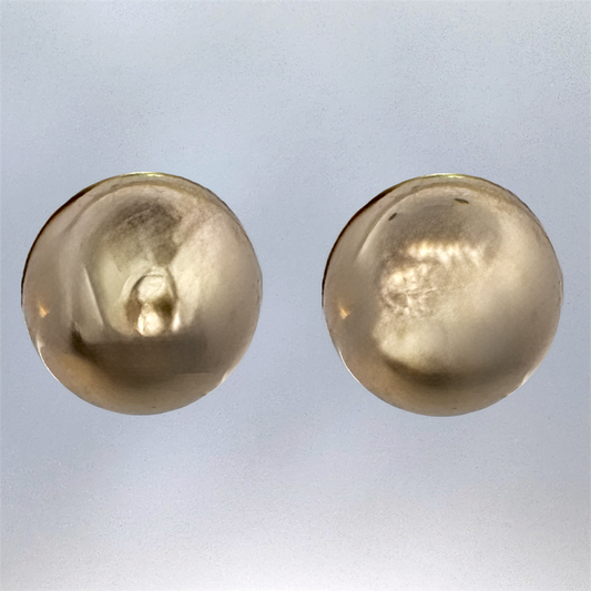 18K Yellow Gold Filled 5mm Bead Stud Earrings