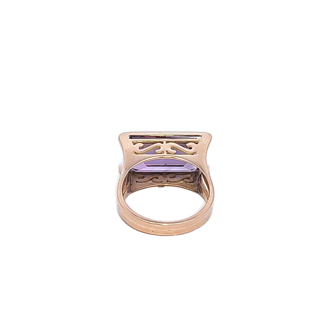 Gold and Amethyst Ring