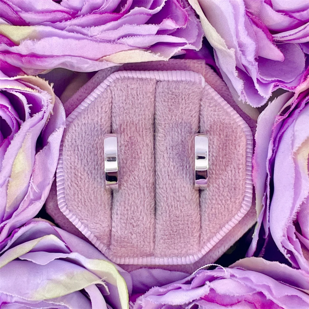 14K Reversible Huggie Hoop Earrings