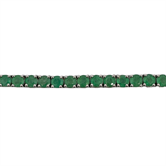 Sterling Silver Emerald Bracelet