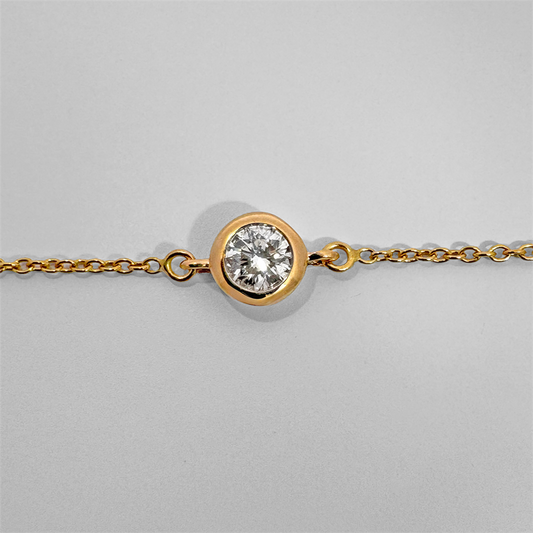 14K Yellow Gold Diamond Bracelet