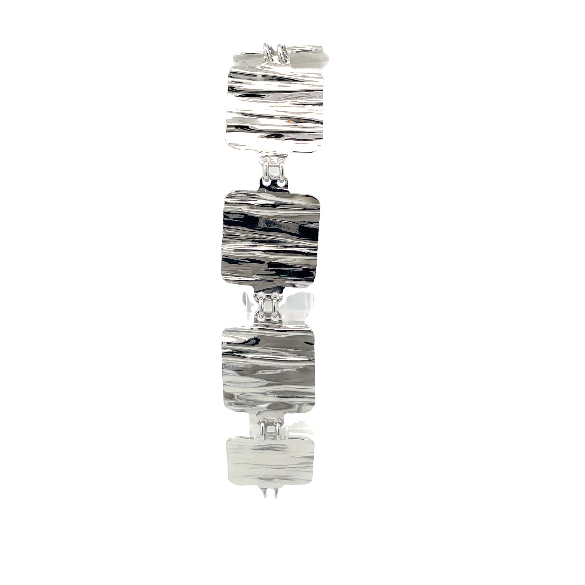 Sterling Silver Textured Bracelet