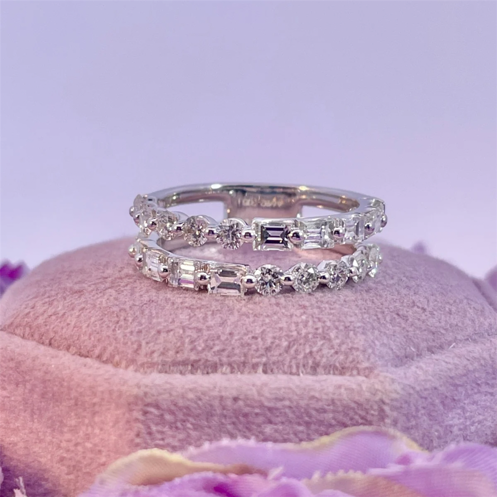 14K White Gold Diamond Ring