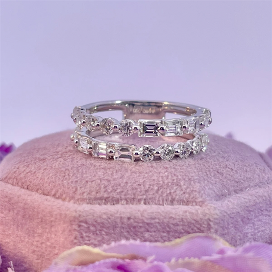 14K White Gold Diamond Ring