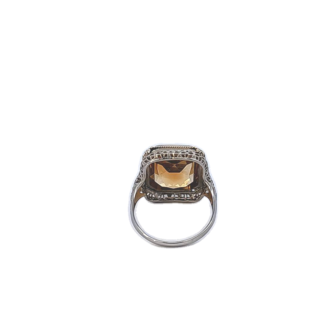 Gold and Citrine Ring