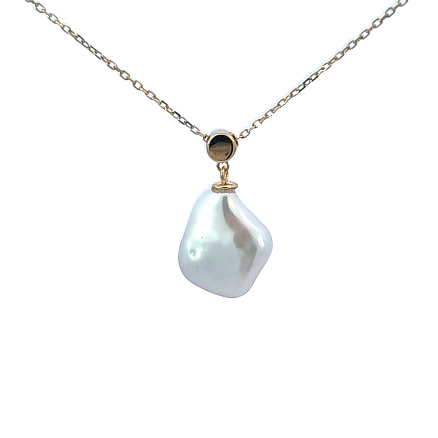 Freshwater Pearl and Diamond Necklace