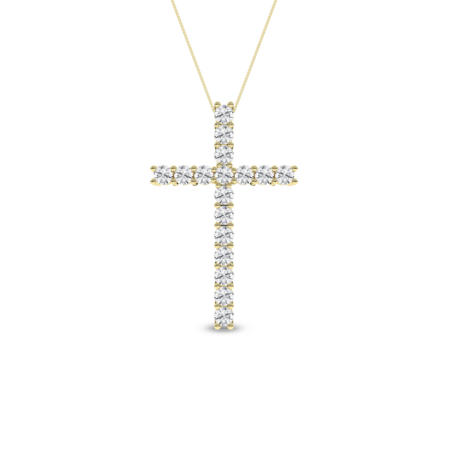 Revelation Lab Created Diamond Cross Pendant