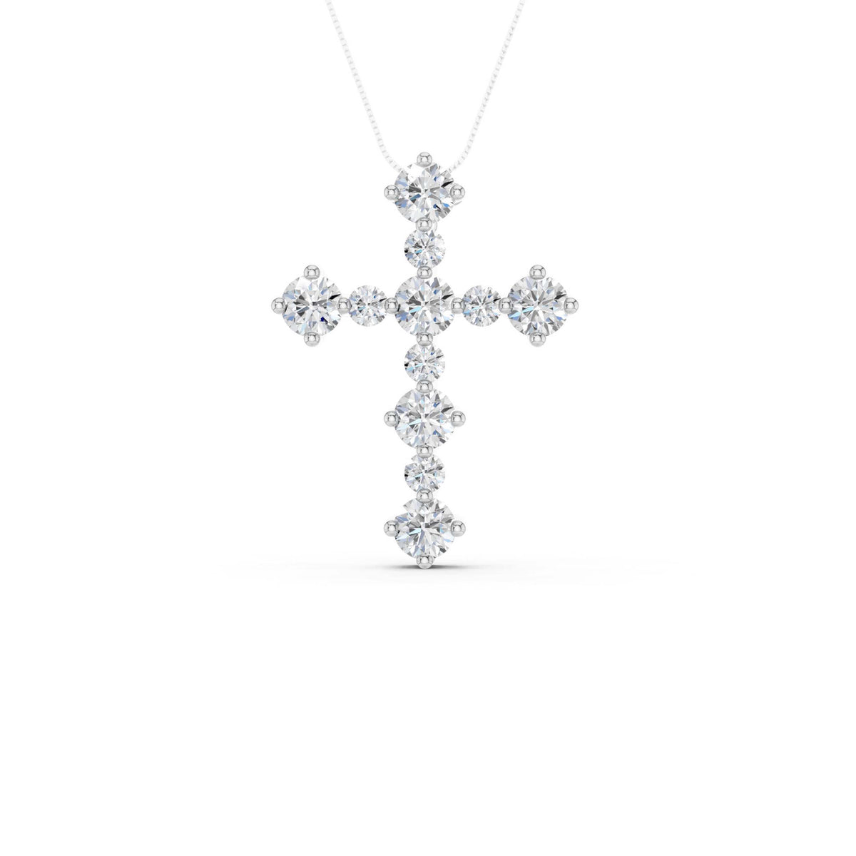 Revelation Lab Created Diamond Cross Pendant