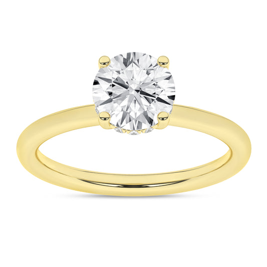 Revelation Lab Created Diamond Hidden Halo Engagement Ring