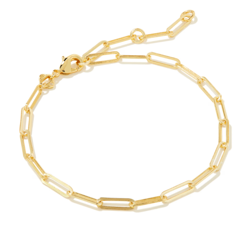 Courtney Paperclip Bracelet in Gold