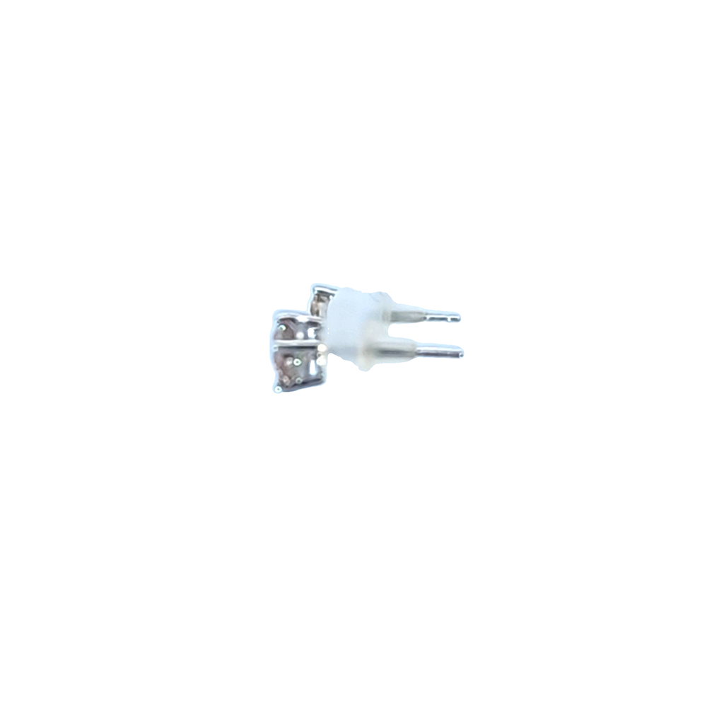 .80 CT Pink diamond stud earrings in 14K White Gold