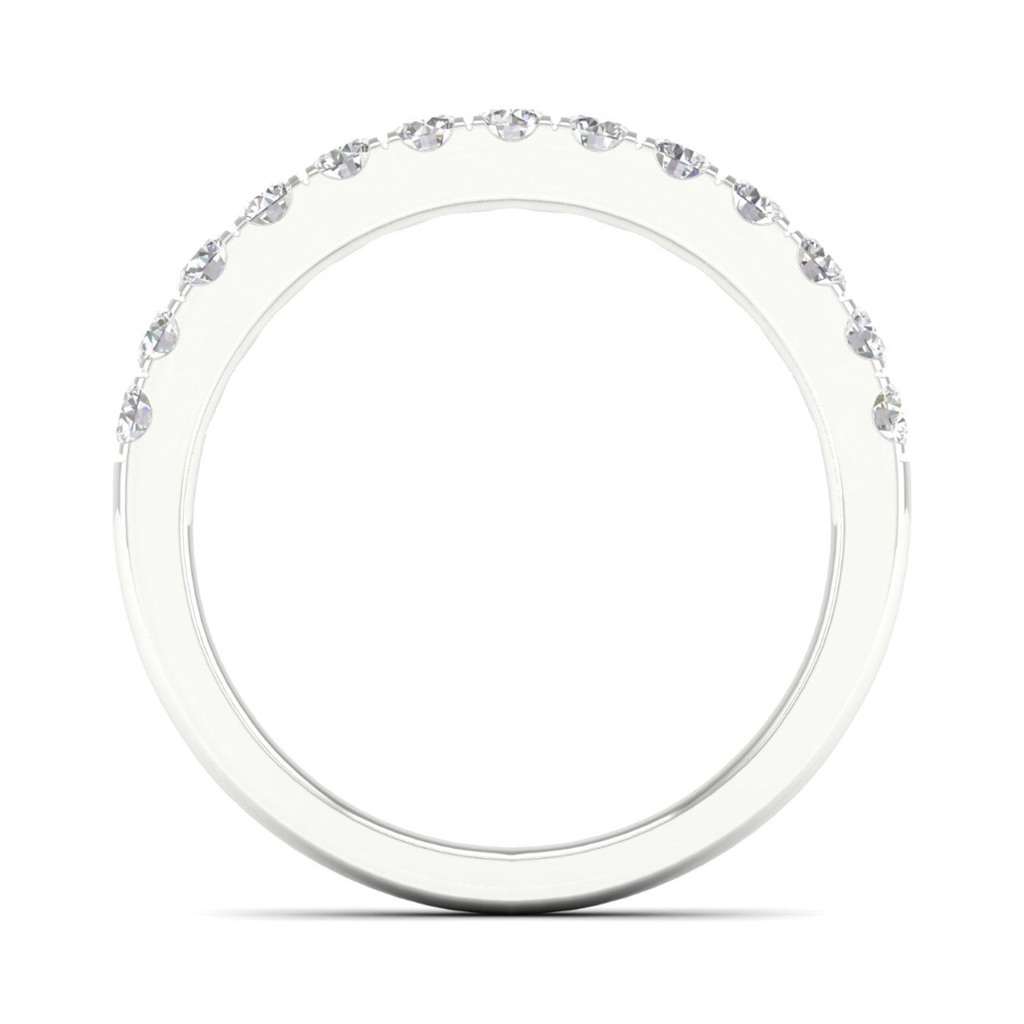Revelation Lab Created 14K White Gold Diamond Wedding Band