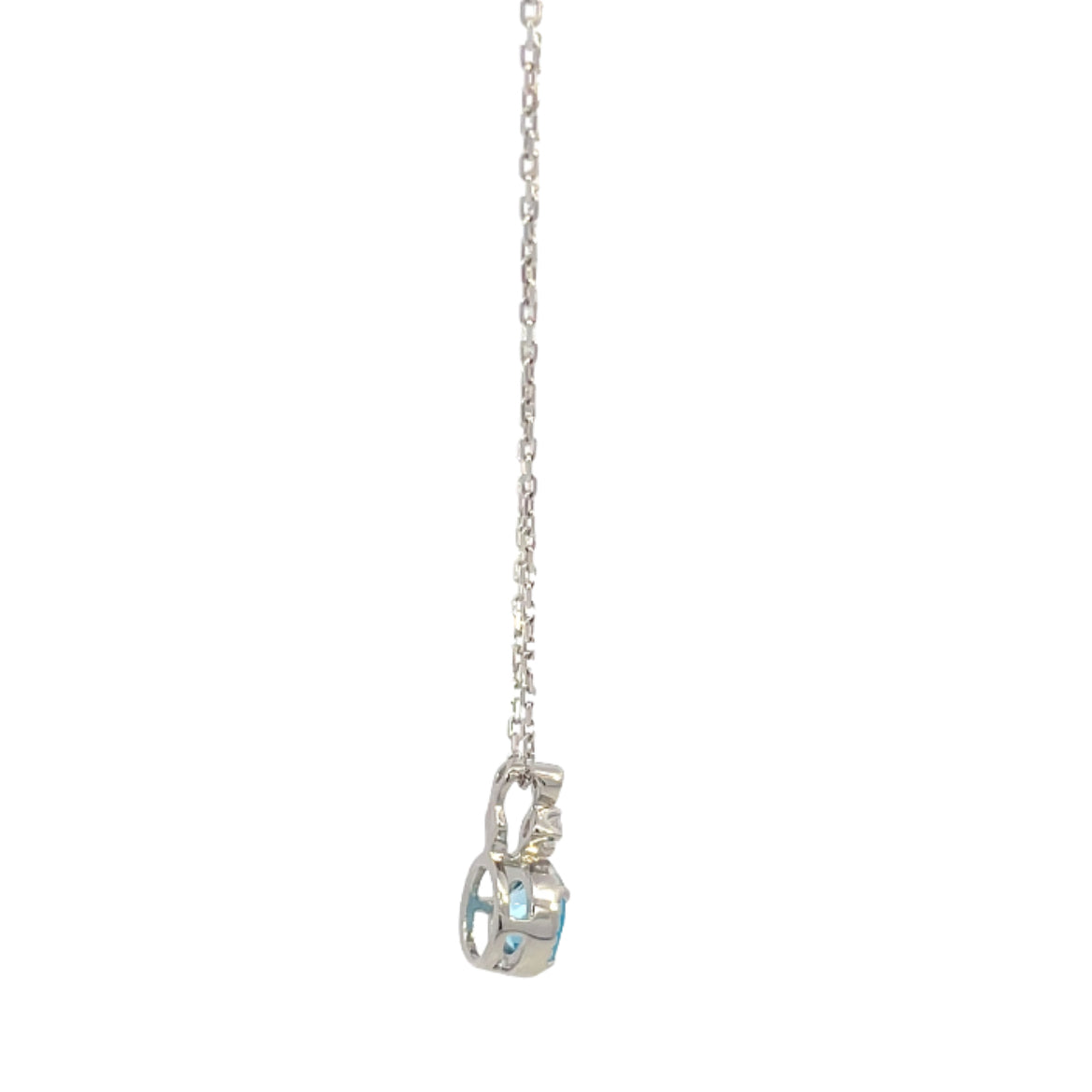 Swiss Blue and White Topaz Necklace