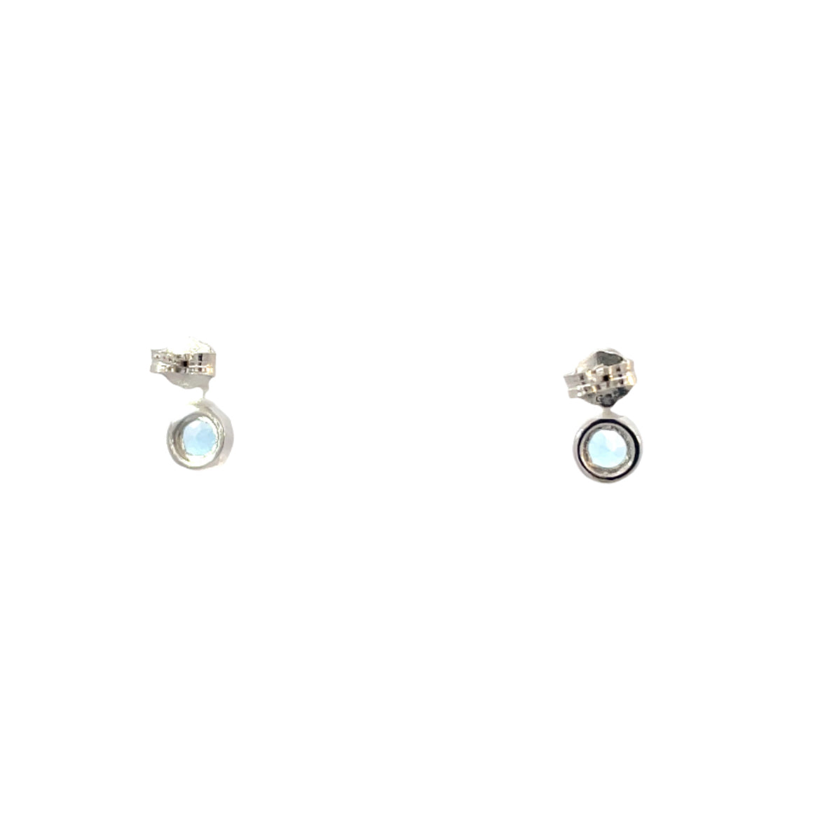 Swiss Blue and White Topaz Earrings