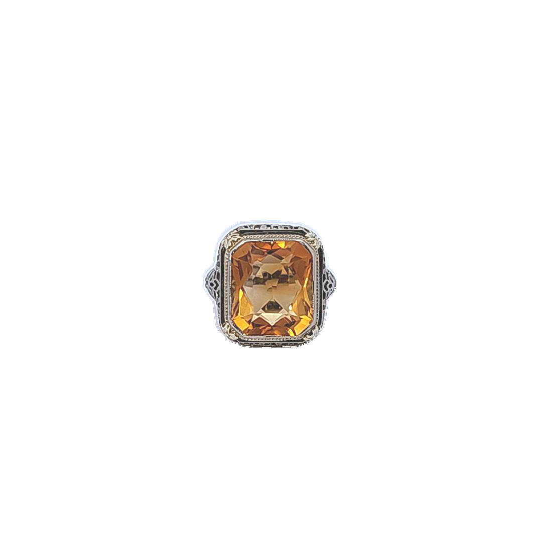 Gold and Citrine Ring