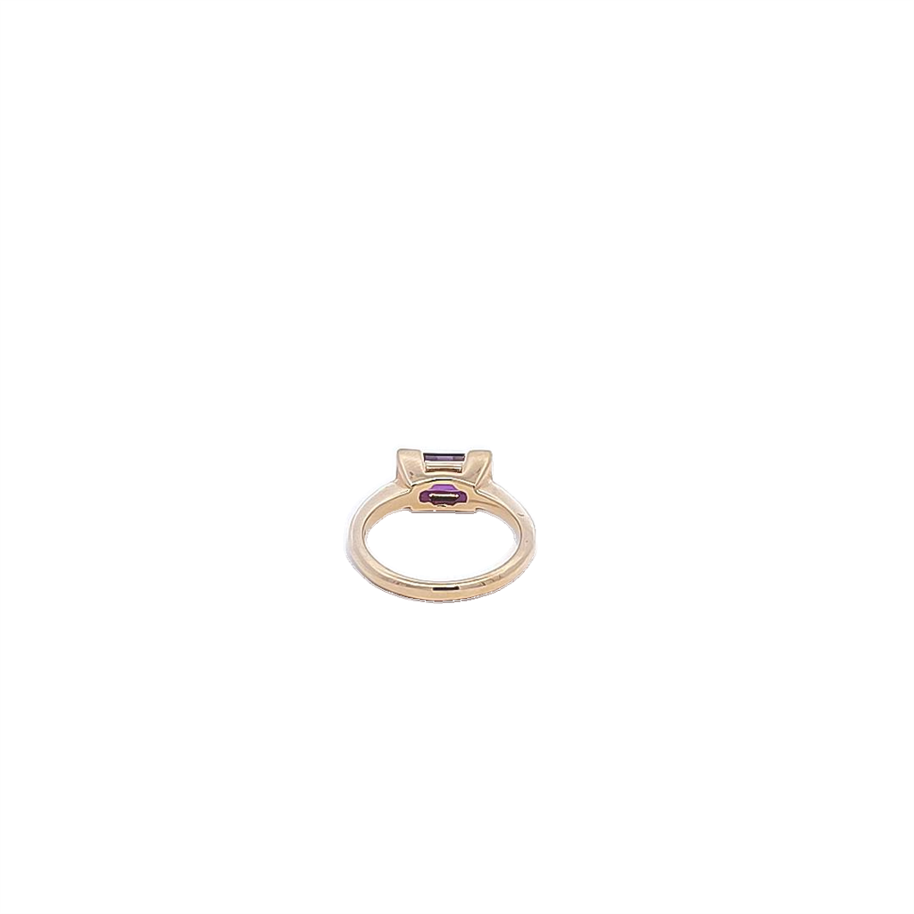 Yellow Gold Amethyst Ring