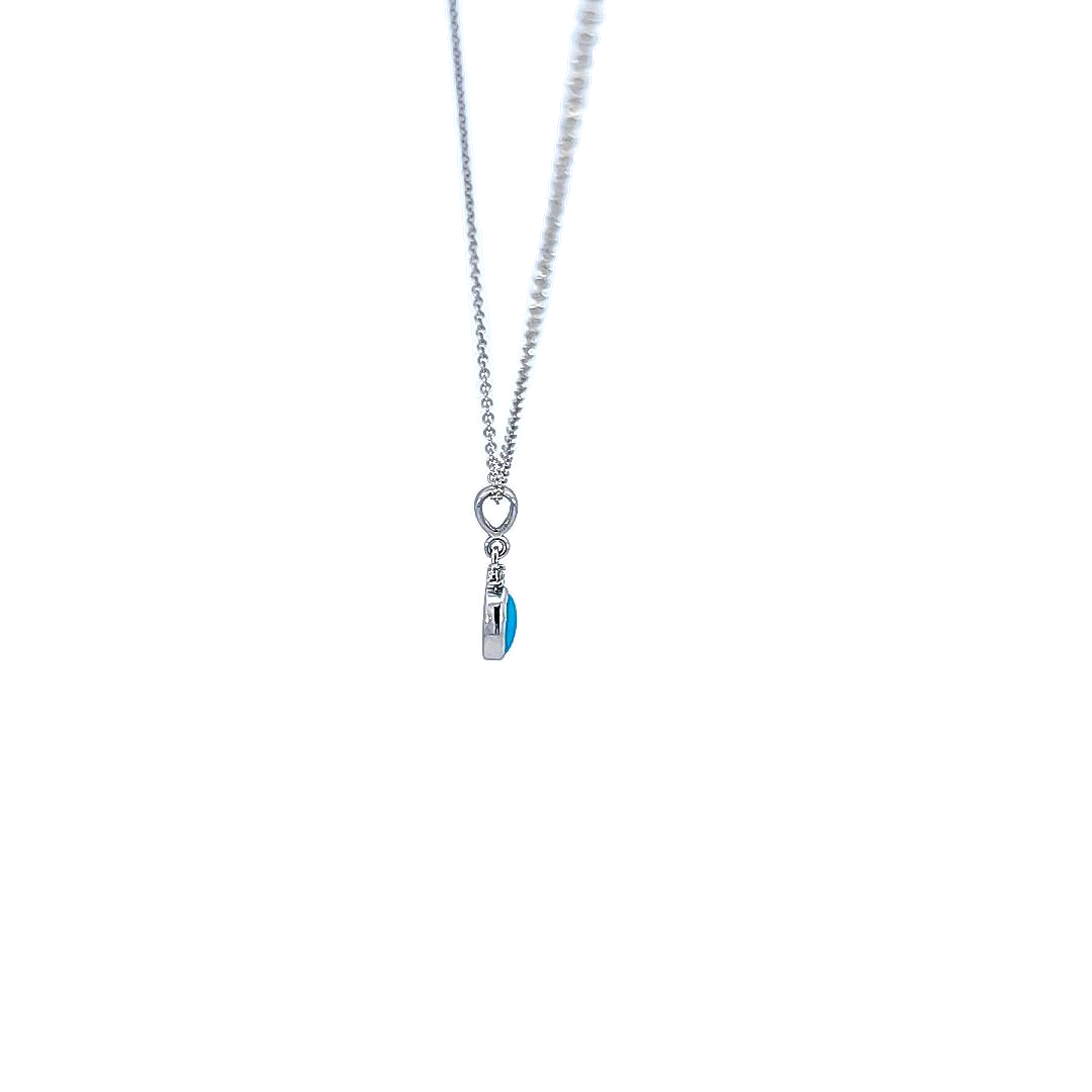 Turquoise and Diamond Necklace