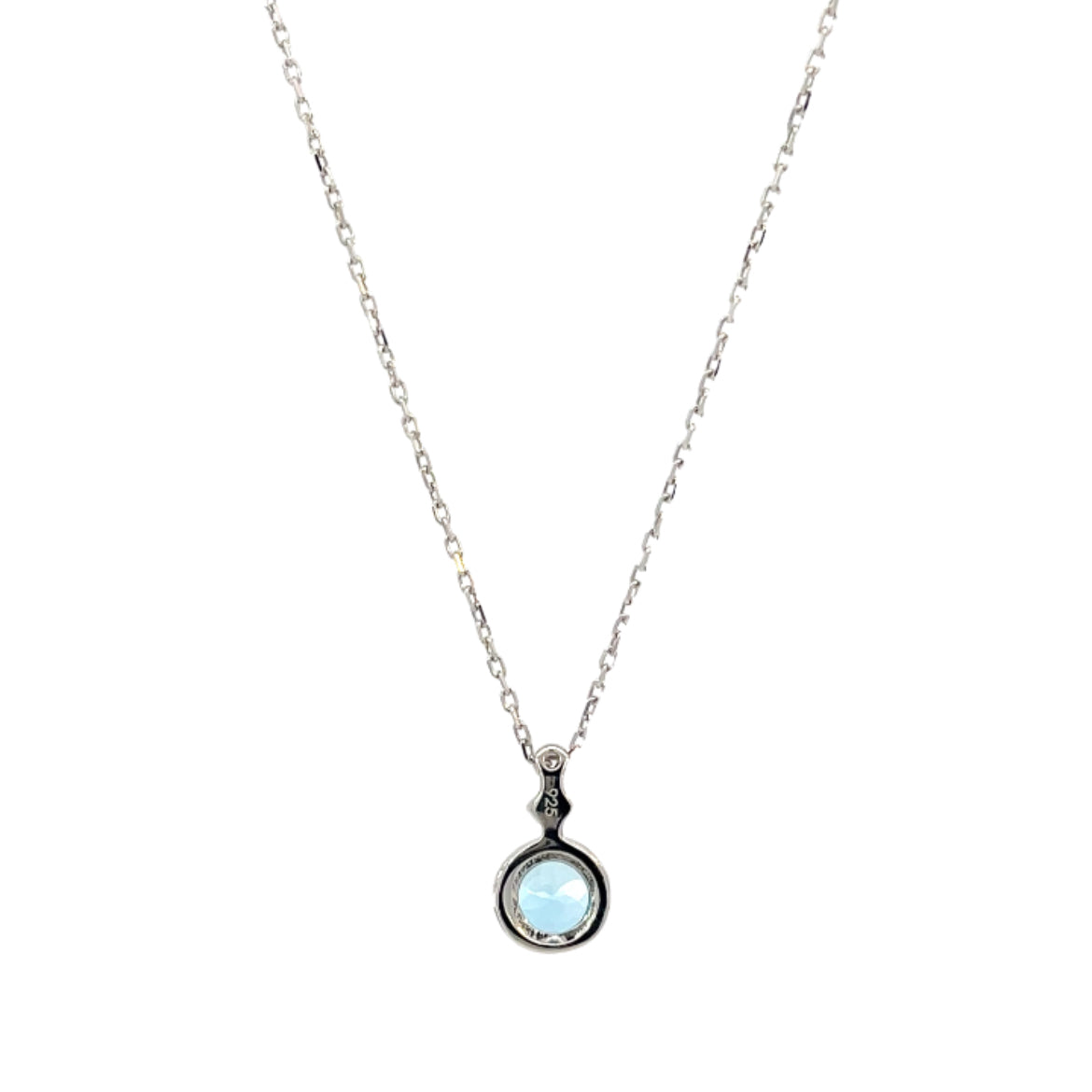 Swiss Blue and White Topaz Necklace