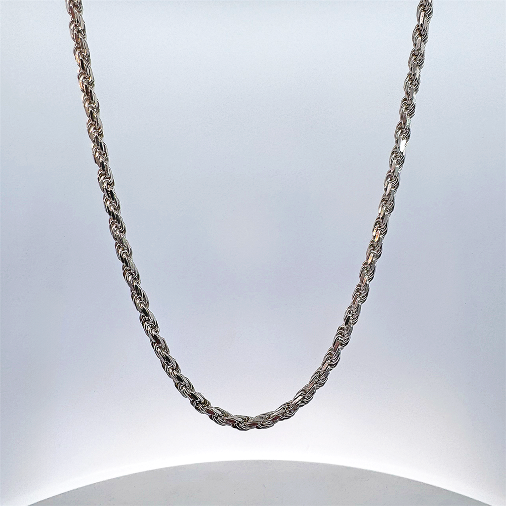 Estate - Sterling Silver Rope Chain