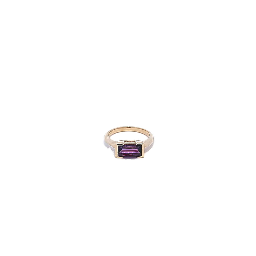 Yellow Gold Amethyst Ring